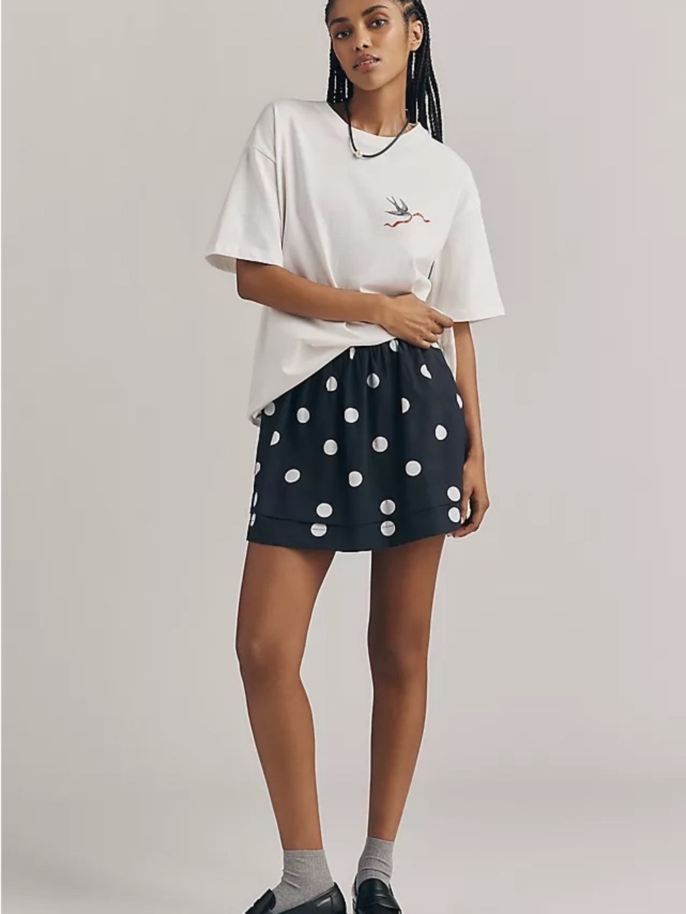 NWT DAMSON MADDER X Anthropologie LETTER SHIRT - Picture 3 of 10